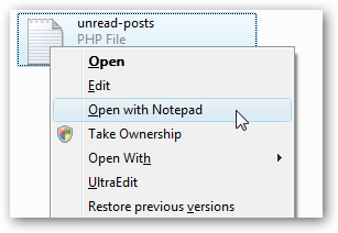 Context Menu Screenshot Context Menu Screenshot