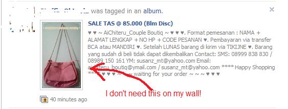 Facebook spams