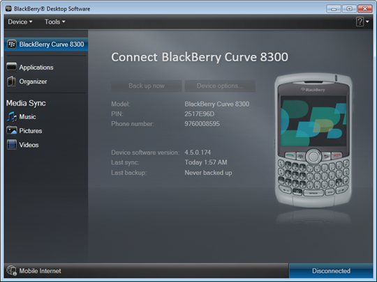 BlackBerry Desktop 6